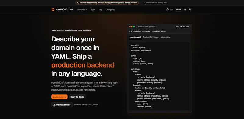 DomainCraft screenshot 2