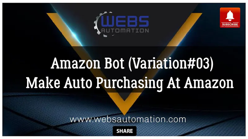 Amazon Bot (Automated Ordering) screenshot 1 (video preview)