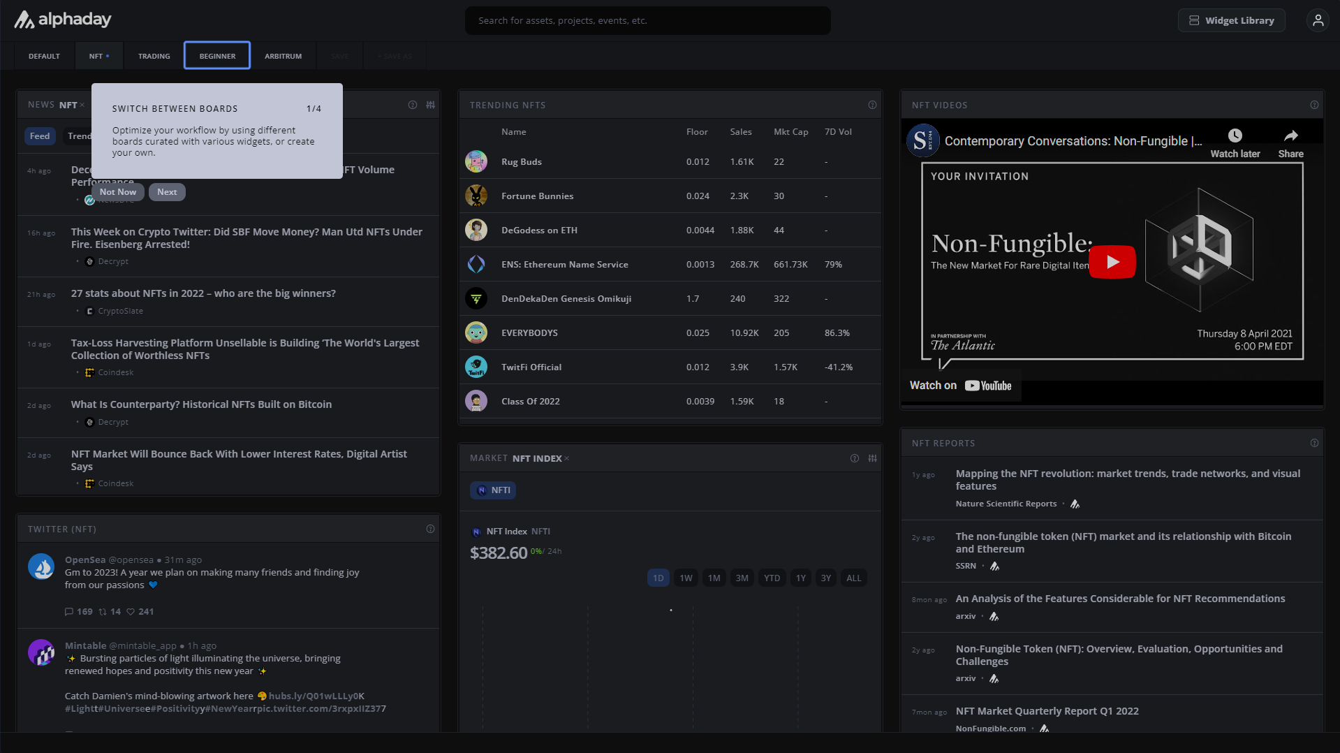 Alphaday - Crypto Dashboard -Tool media 3