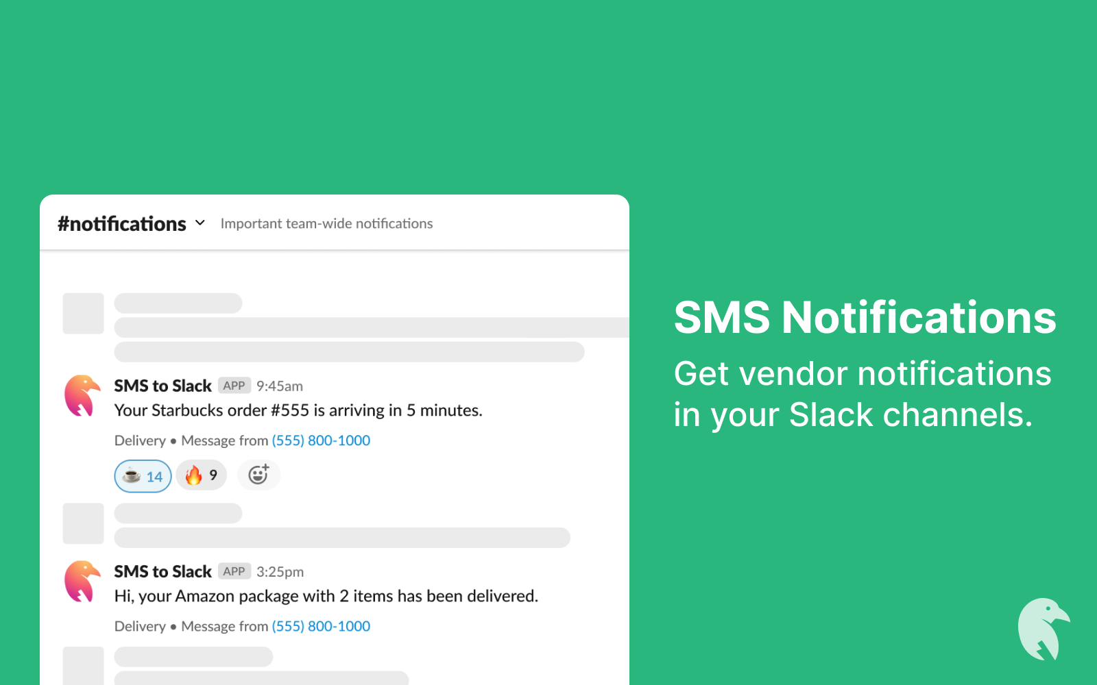 SMS à Slack media 2