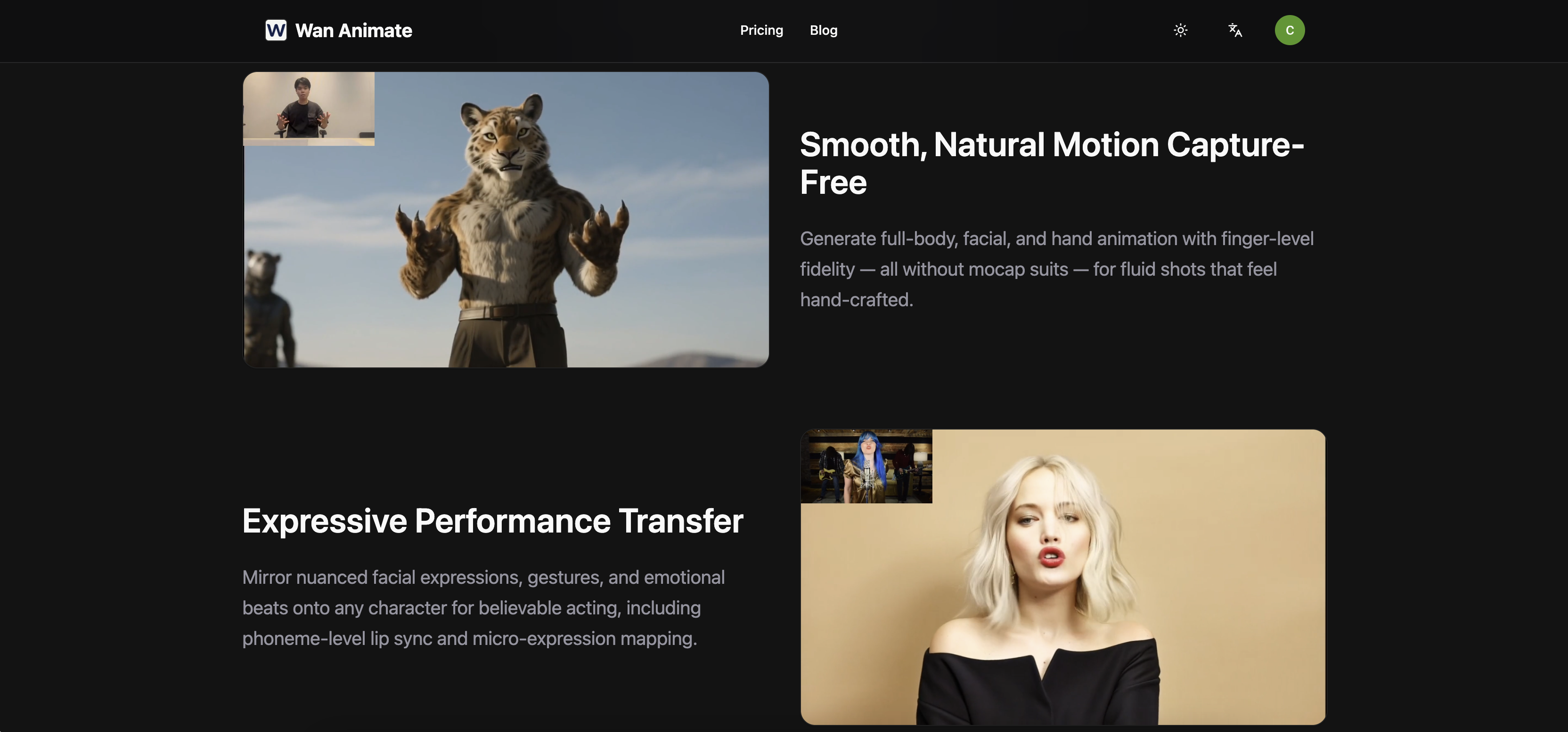 Média WAN Animate Video Generator - Laissez une image et une vidéo devenir votre histoire 2