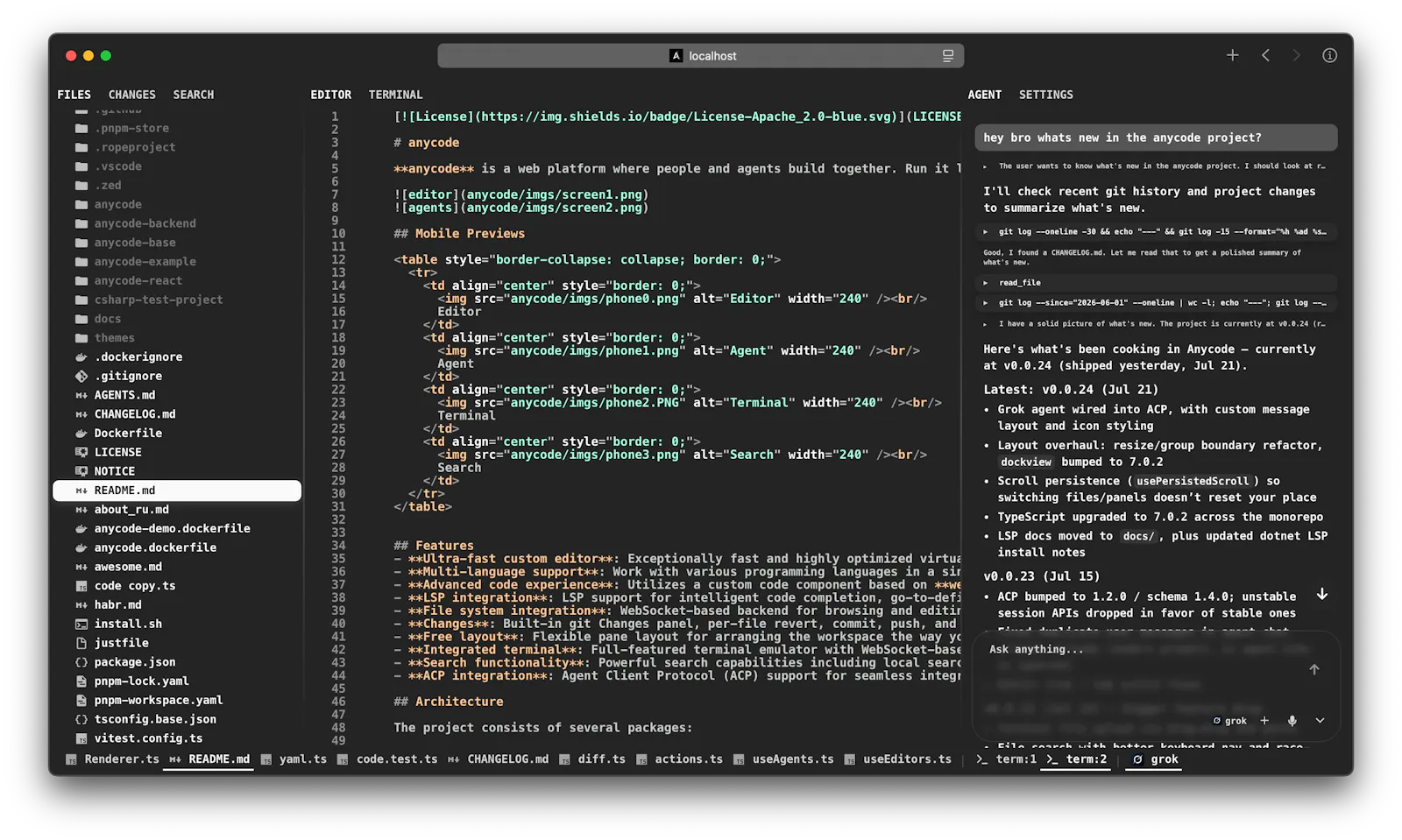 Anycode screenshot 3