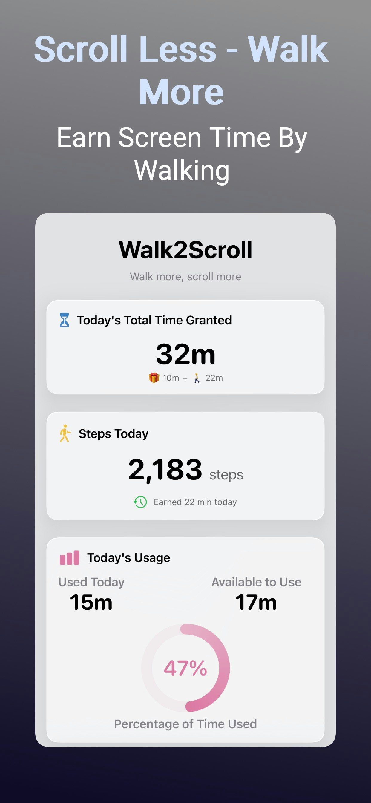 Stop DoomScrolling - Main product screenshot demonstrating key features and user interface