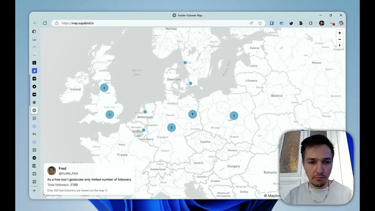 SupaBird Followers Map gallery image