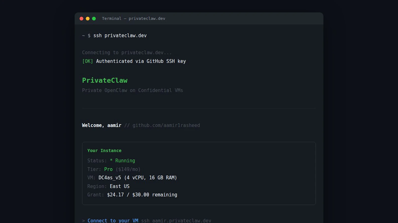 PrivateClaw screenshot 3