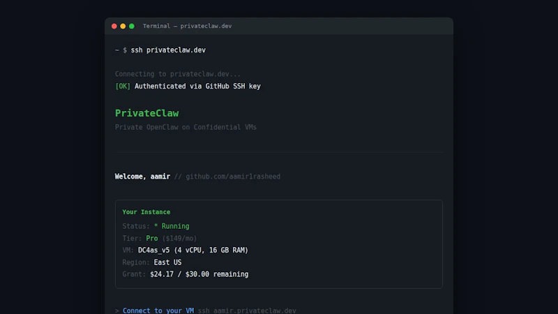 PrivateClaw screenshot 3