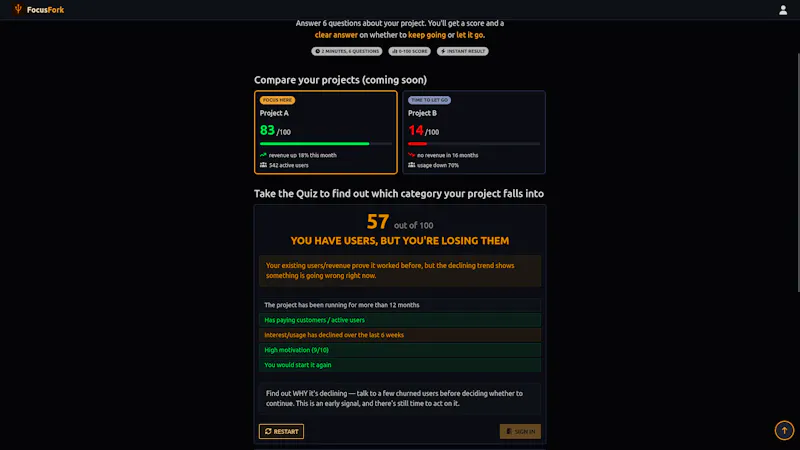 Focus Fork screenshot 3
