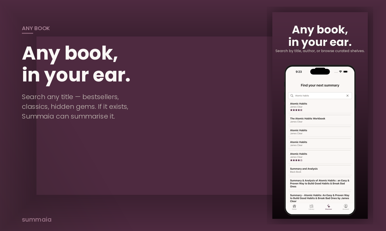Summaia: AI Book Summaries gallery image