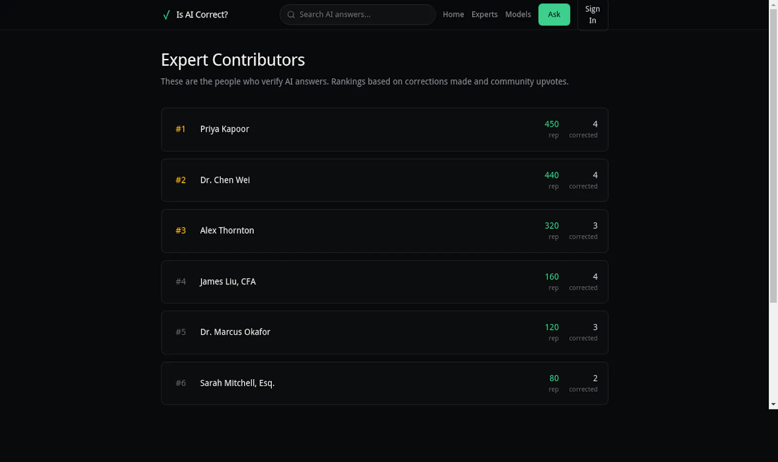 Is AI Correct? screenshot 3