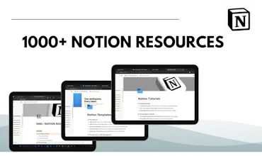1000+ Notion Resources Guide gallery image