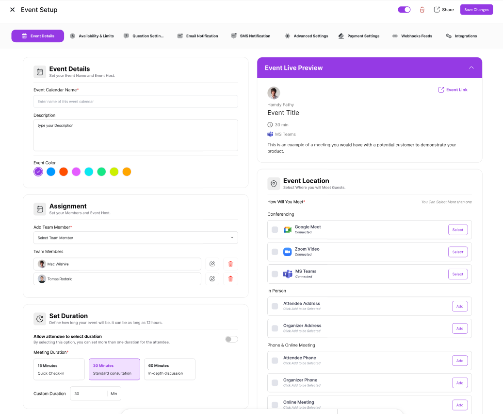 Mídia 2 de Reserva de Quill - Alternativa calendelly para WordPress