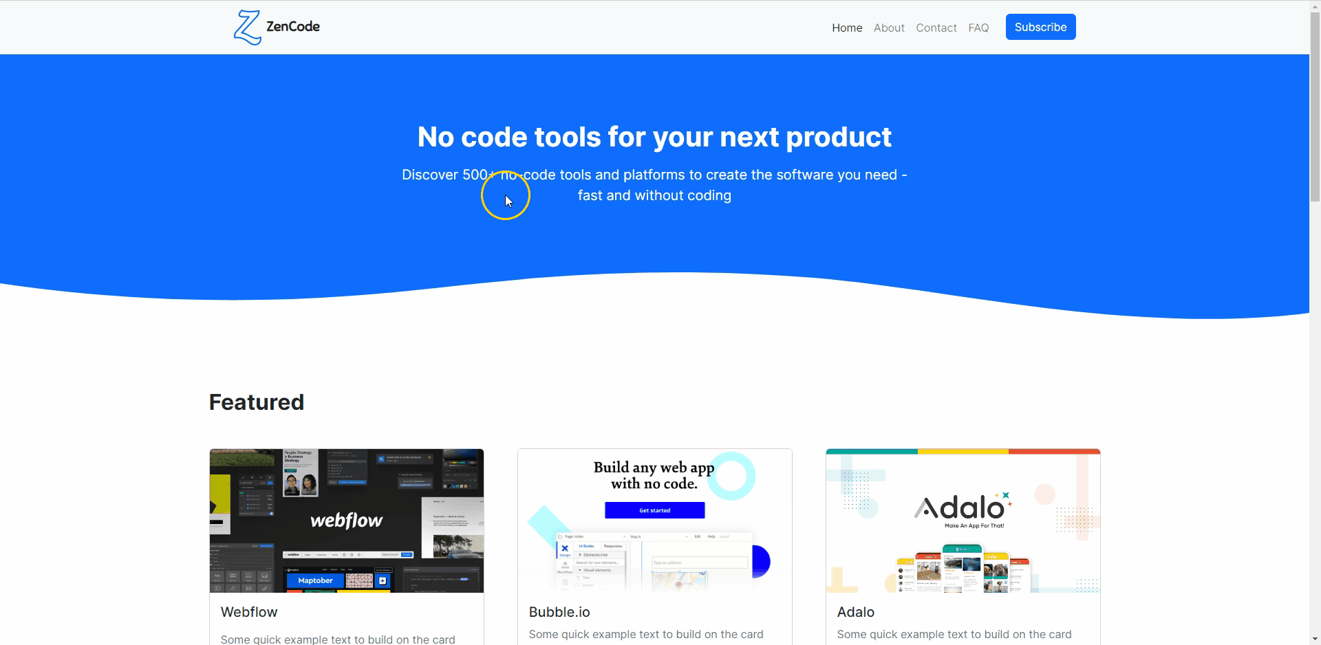 Create own directory website - HTML Template for Content Curation media 1