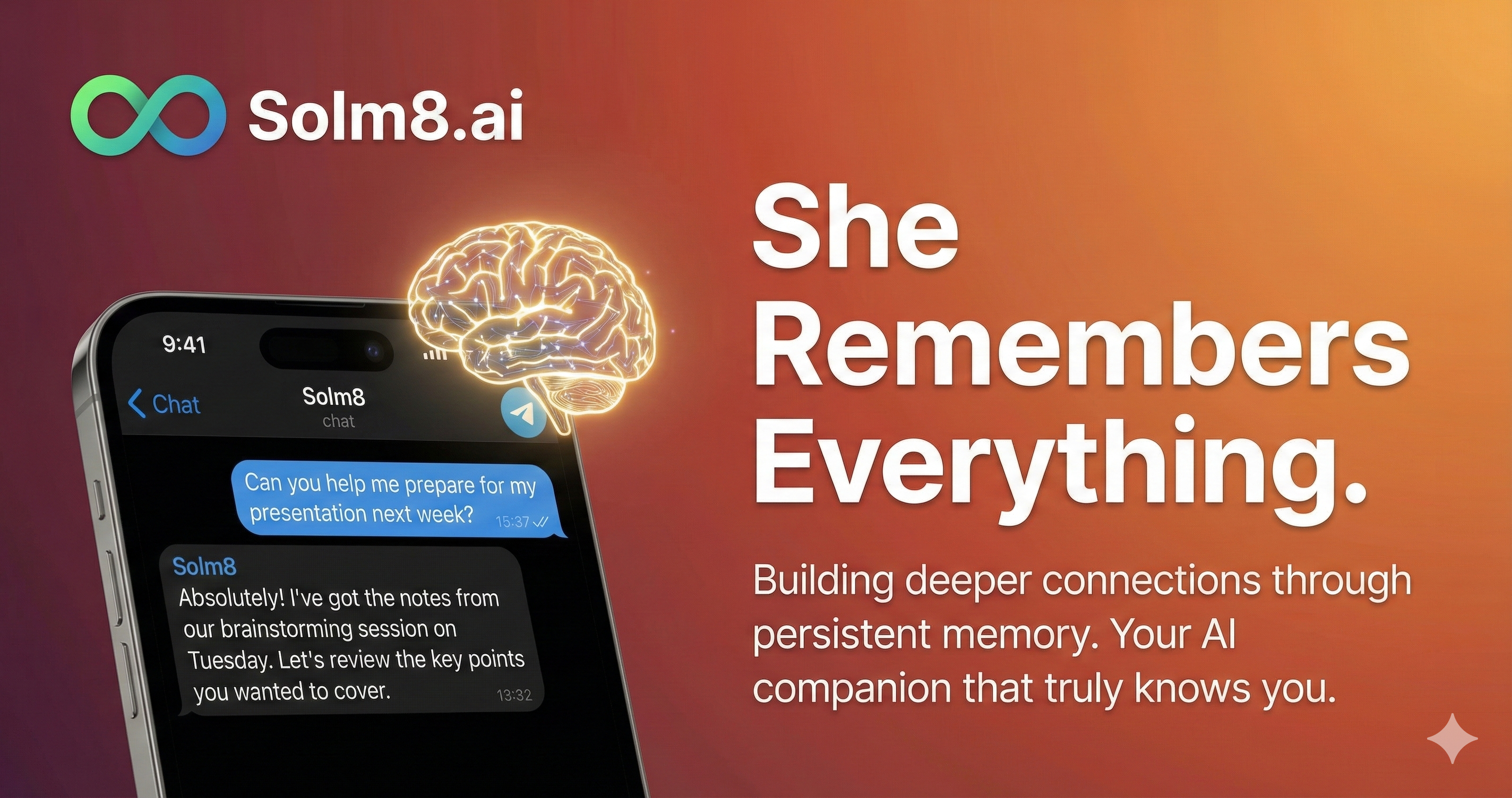 SOLM8 AI - Screenshot 2 showing product features and functionality