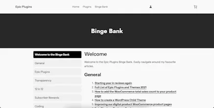 Binge Bank WordPress Plugin gallery image