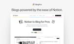 BlogPro - Notion to Blog  image