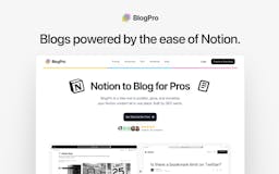 BlogPro - Notion to Blog  media 1