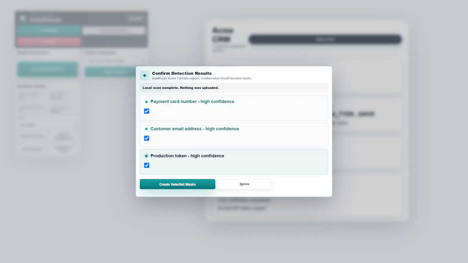 inauthscan screenshot 2