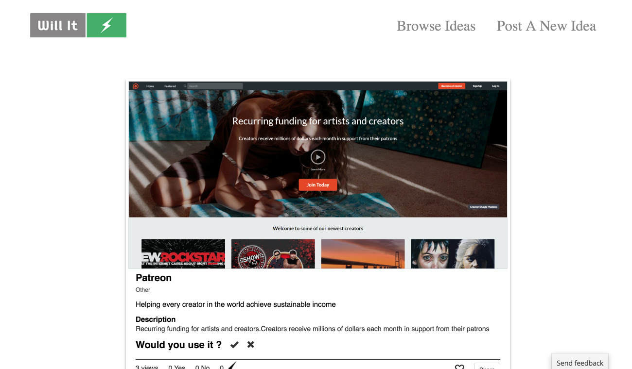 Online platform that you can use to validate your startup ideas and acquire your early adopters. gallery image
