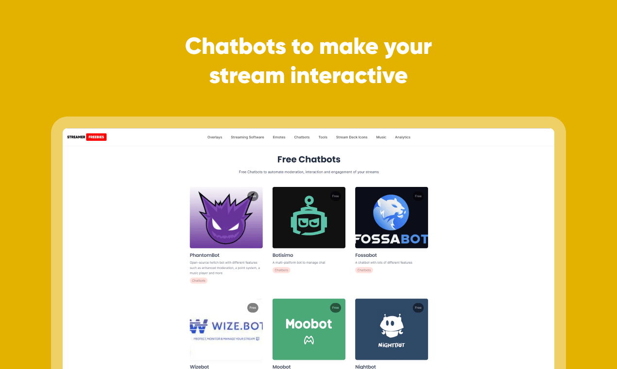 Flujos de transmisión - La biblioteca más grande de recursos gratuitos para los streamers media 3