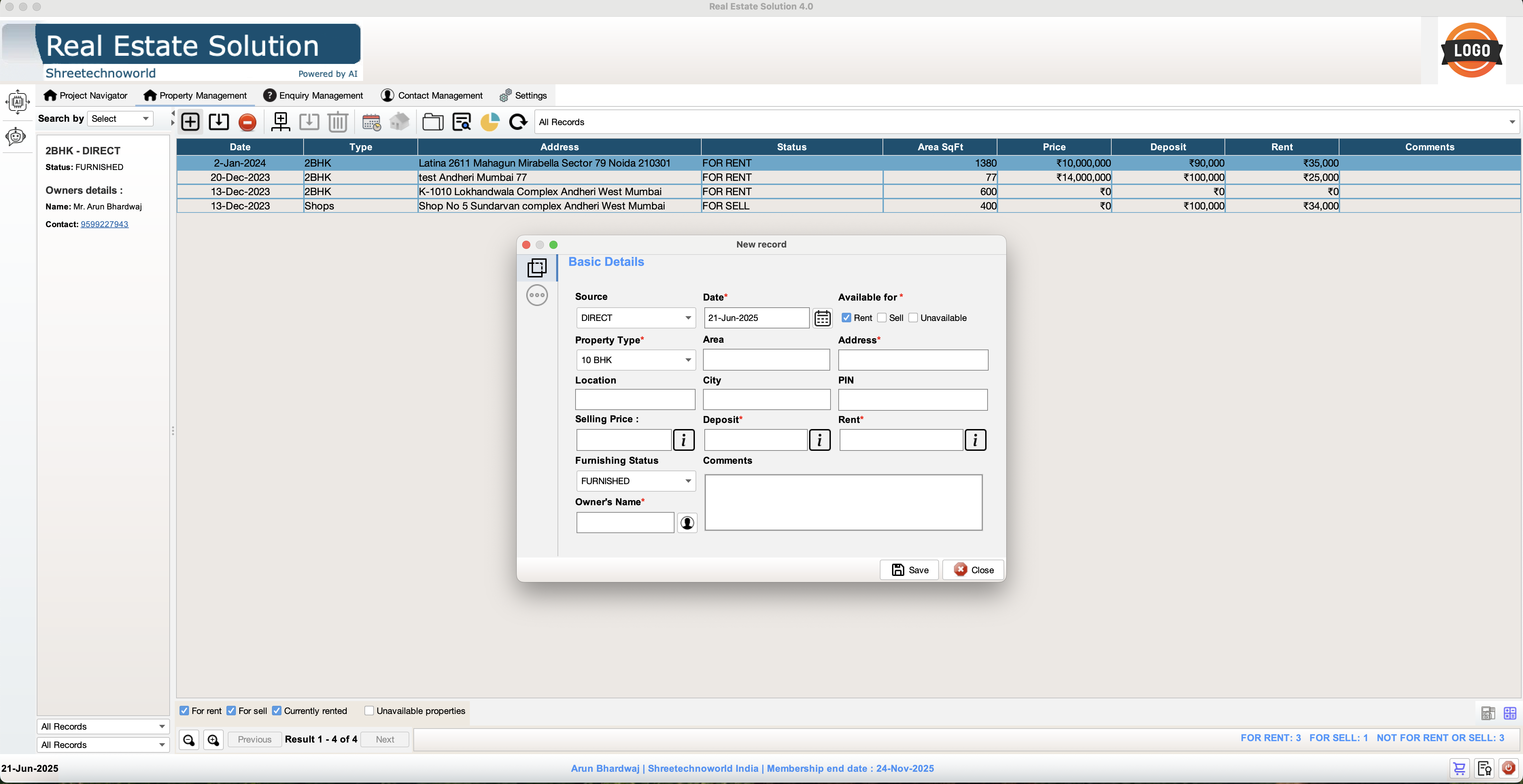 Shreetechnoworld real estate solution - Screenshot 5 showing product features and functionality
