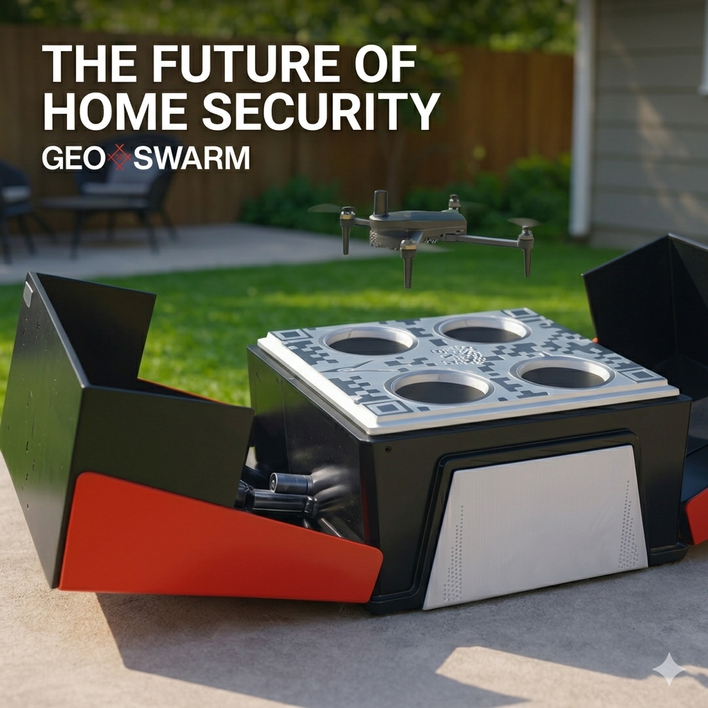 GEO-SWARM - Product Hunt launch logo and brand identity