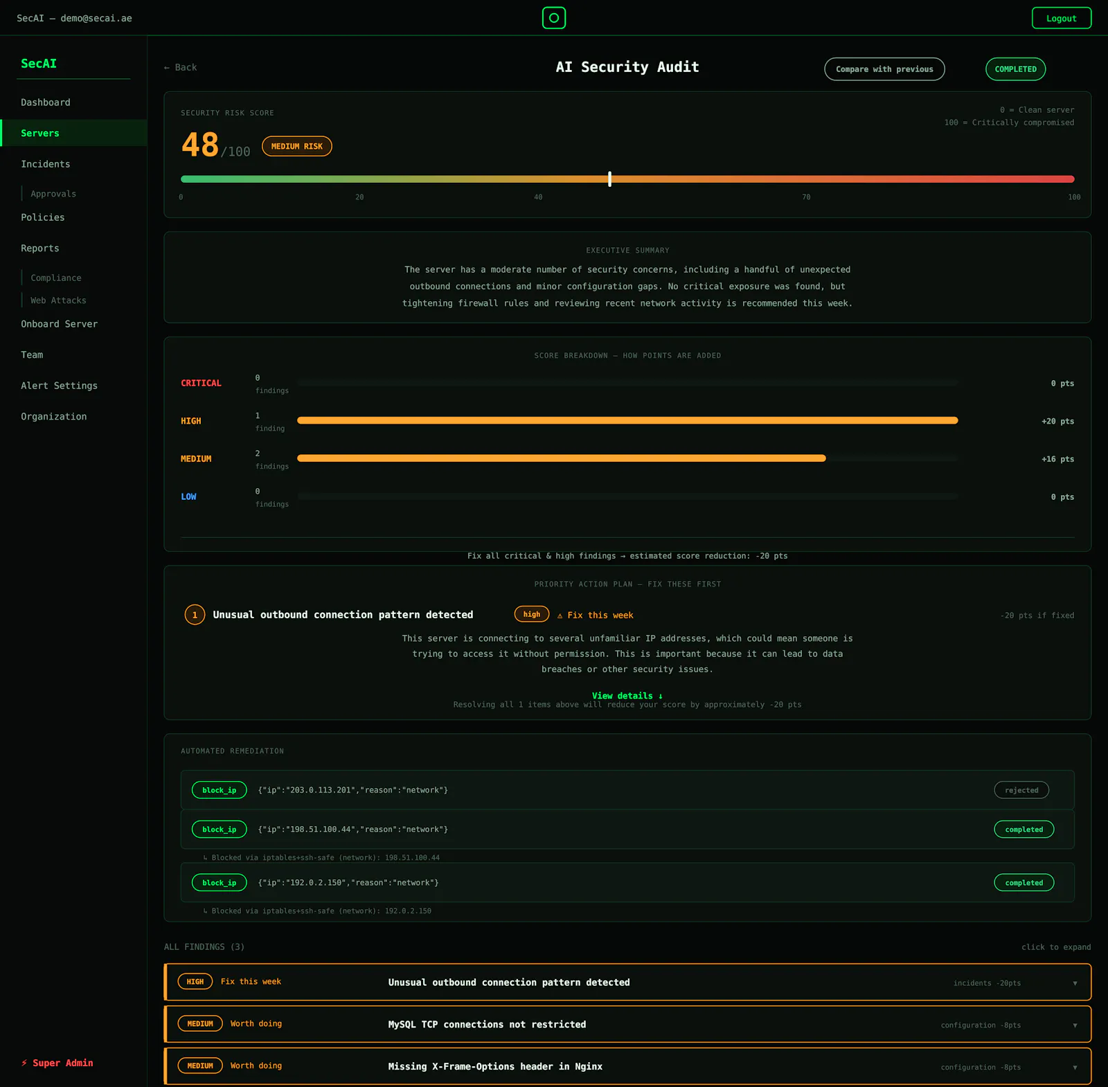 SecAI screenshot 2
