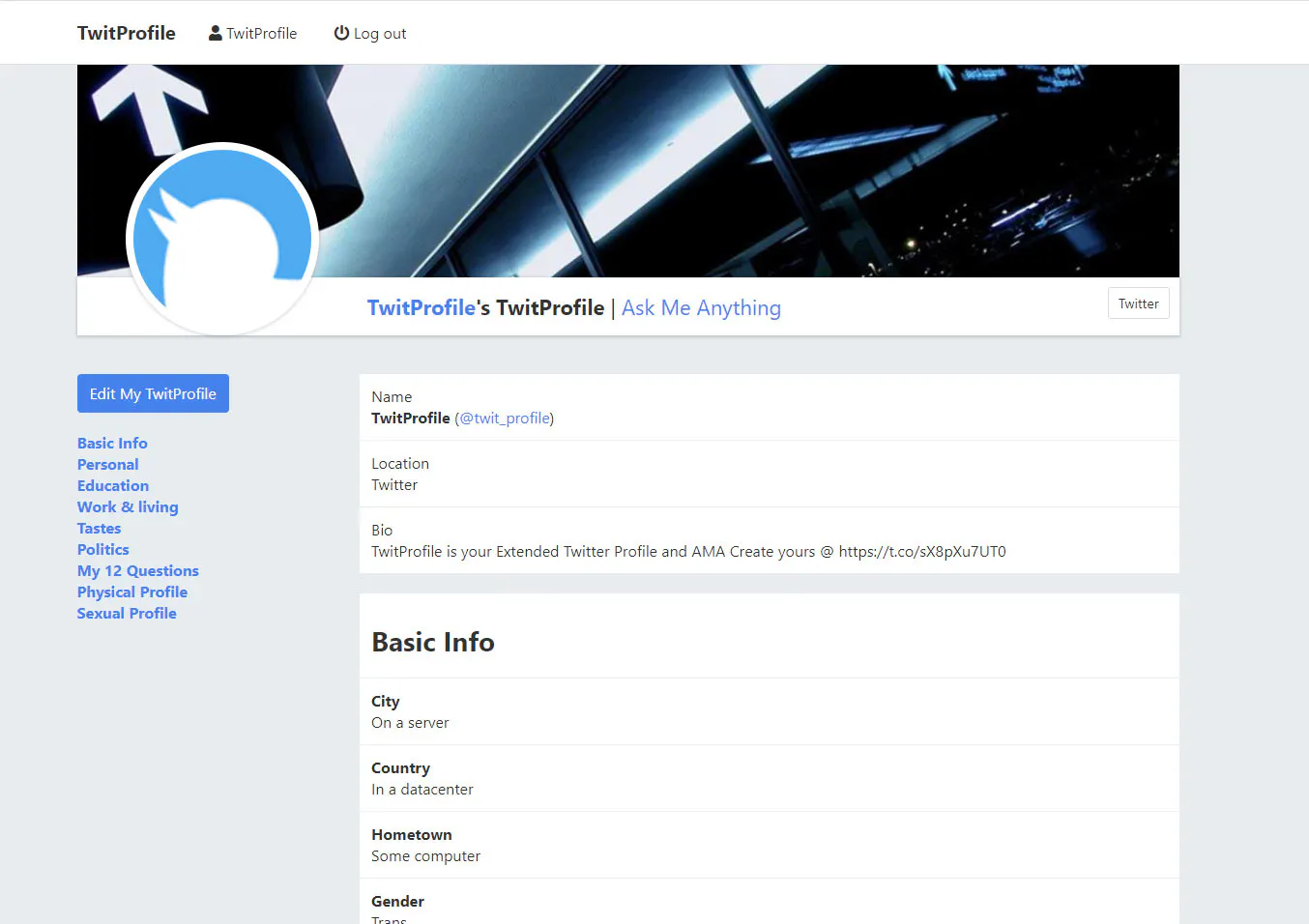 TwitProfile