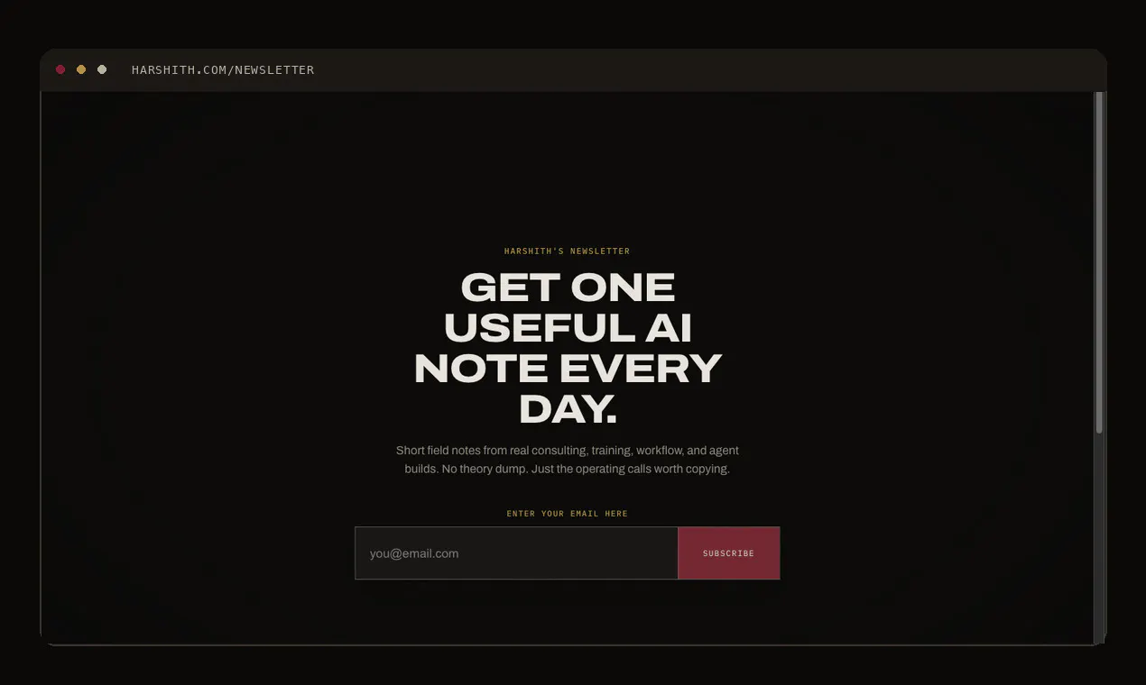 Harshith's Newsletter gallery image