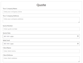 Interactive Quote Maker PDF Tool gallery image