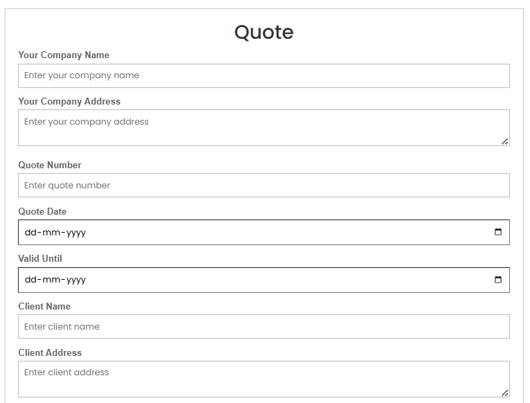 Interactive Quote Maker PDF Tool media 1