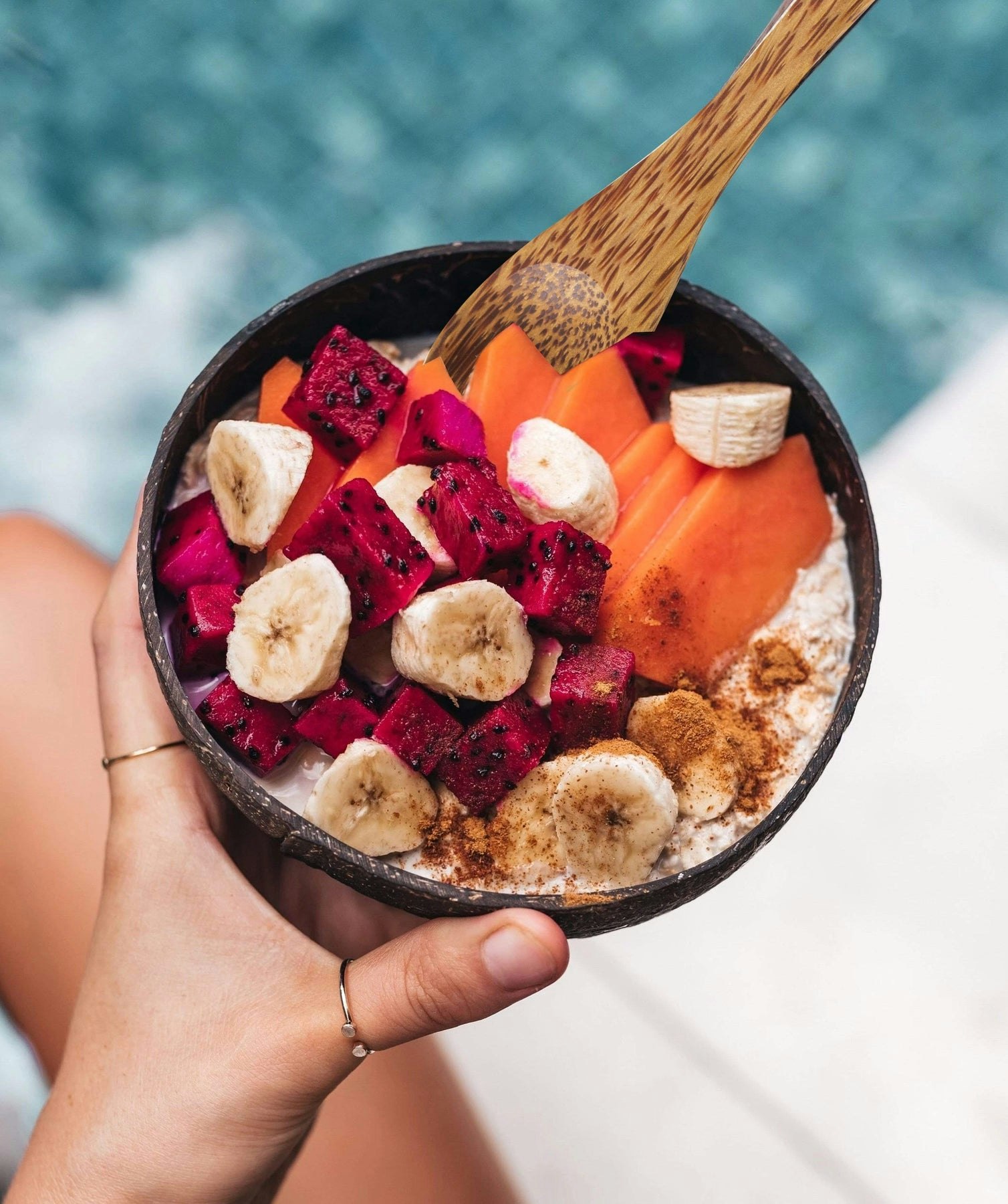 Coconut Bowls & Wooden Spoon Set gallery image
