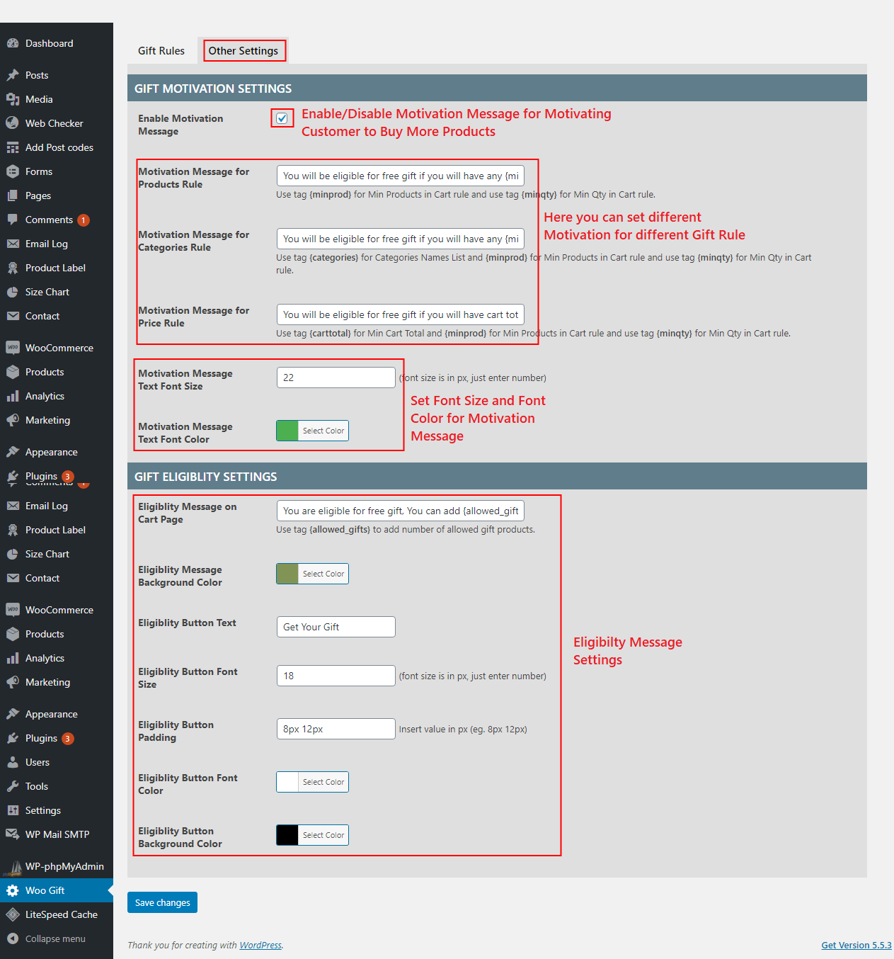 Gift Products For Woocommerce gallery image