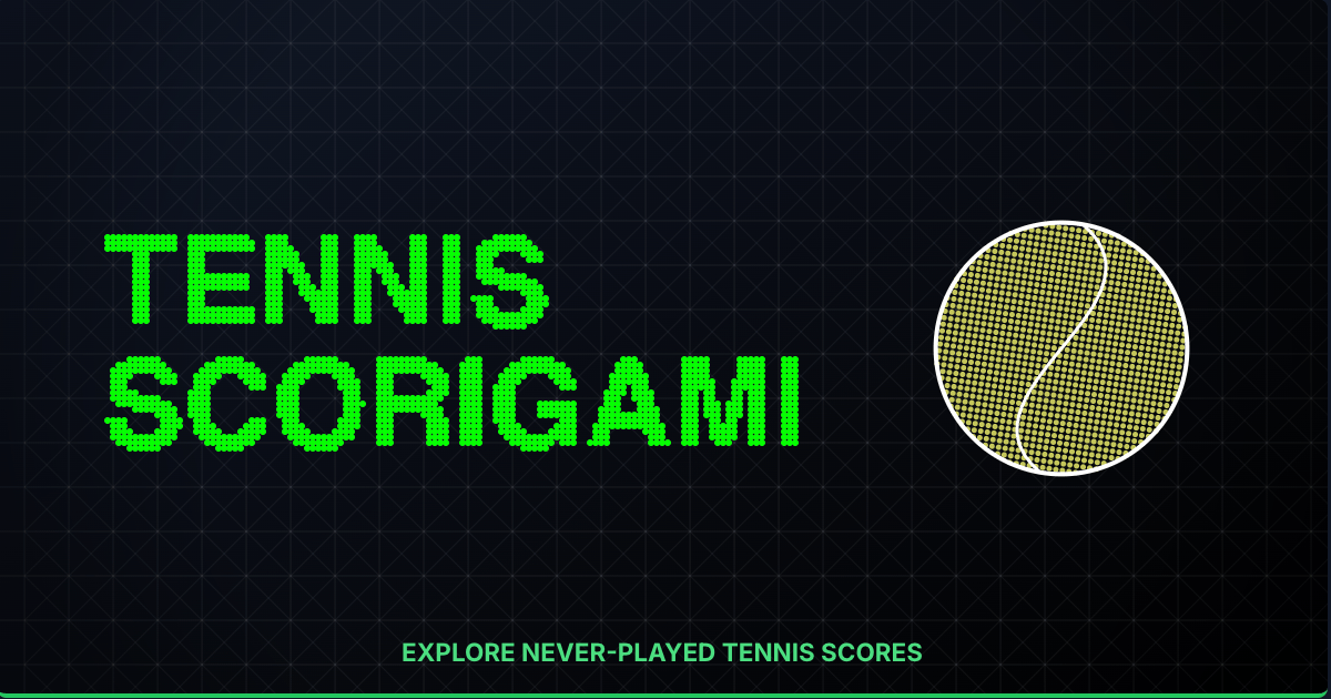 Tennis Scorigami - Esplora i dati e i punteggi del tennis media 1