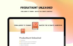 Producthunt Unleashed media 2