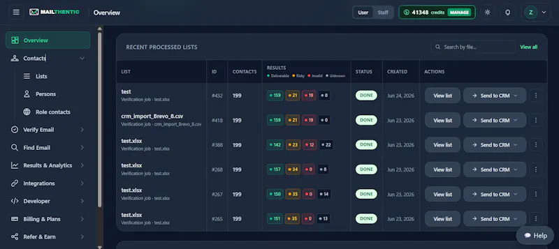 Mailthentic screenshot 2