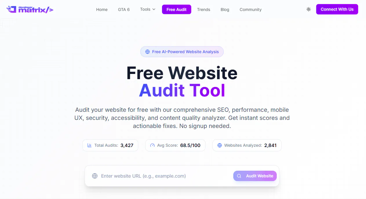 Free Website Audit Tool gallery image
