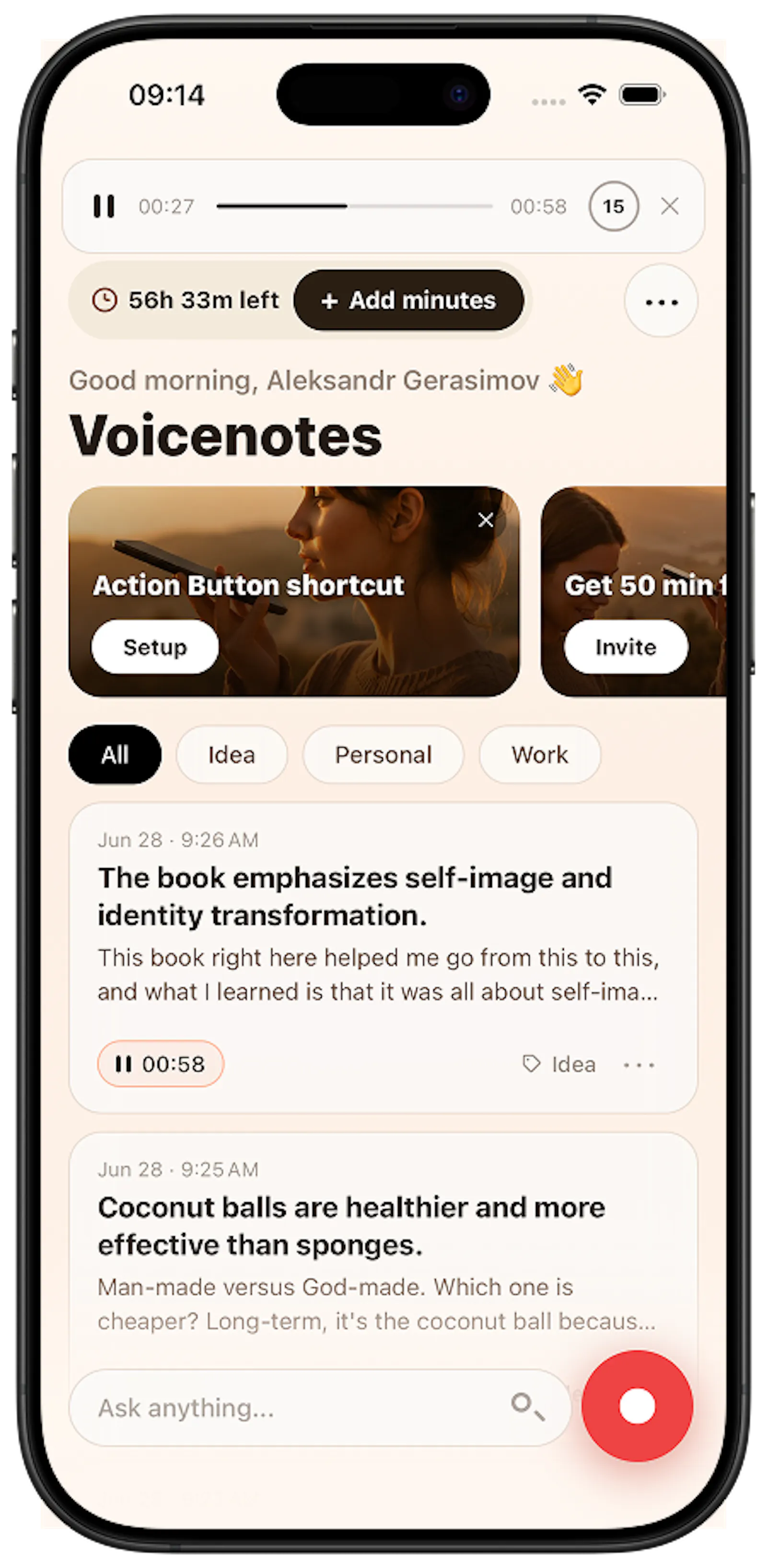 FairFlow – pay for minutes dictation app screenshot 2