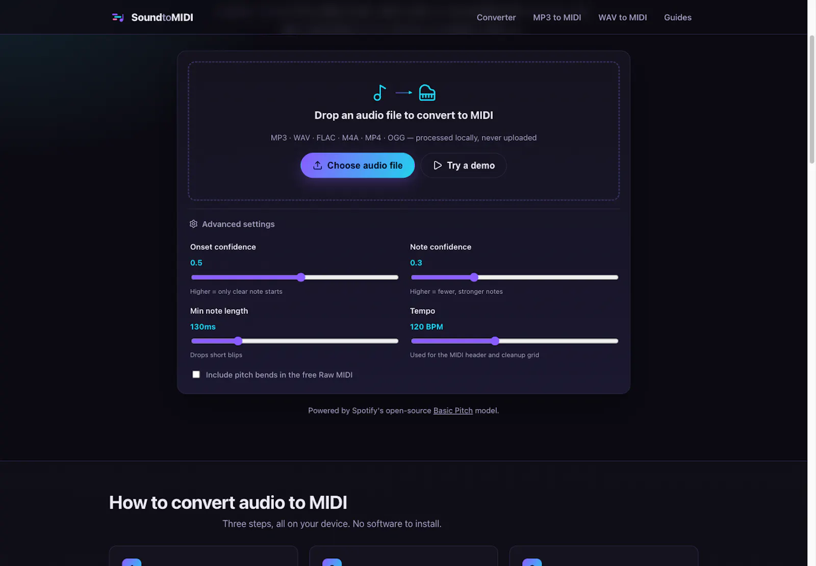 SoundToMIDI screenshot 3