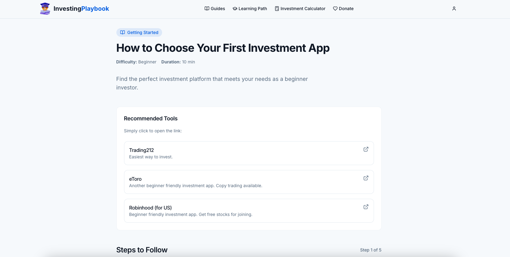 Investing Playbook gallery image