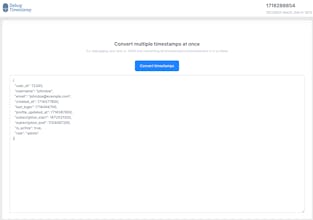 Debug timestamp gallery image