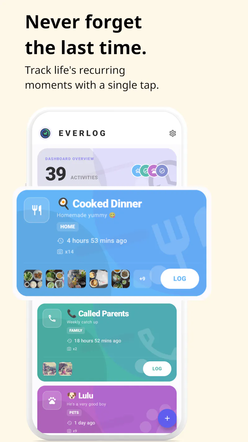 EverLog – Event Timeline Log screenshot 2