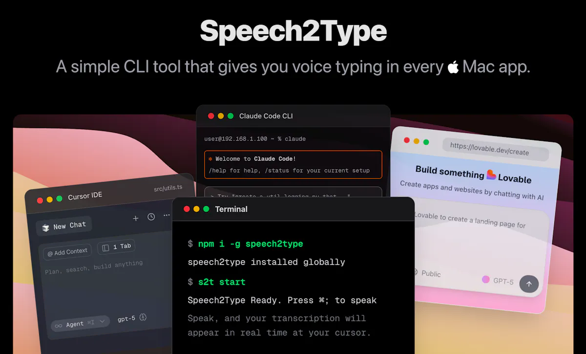 Speech2Type