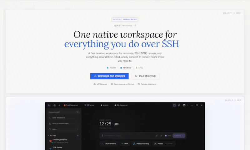Zync screenshot 2