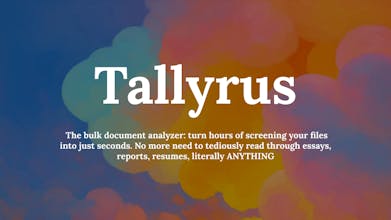 Tallyrus: Document Screening in Bulk gallery image