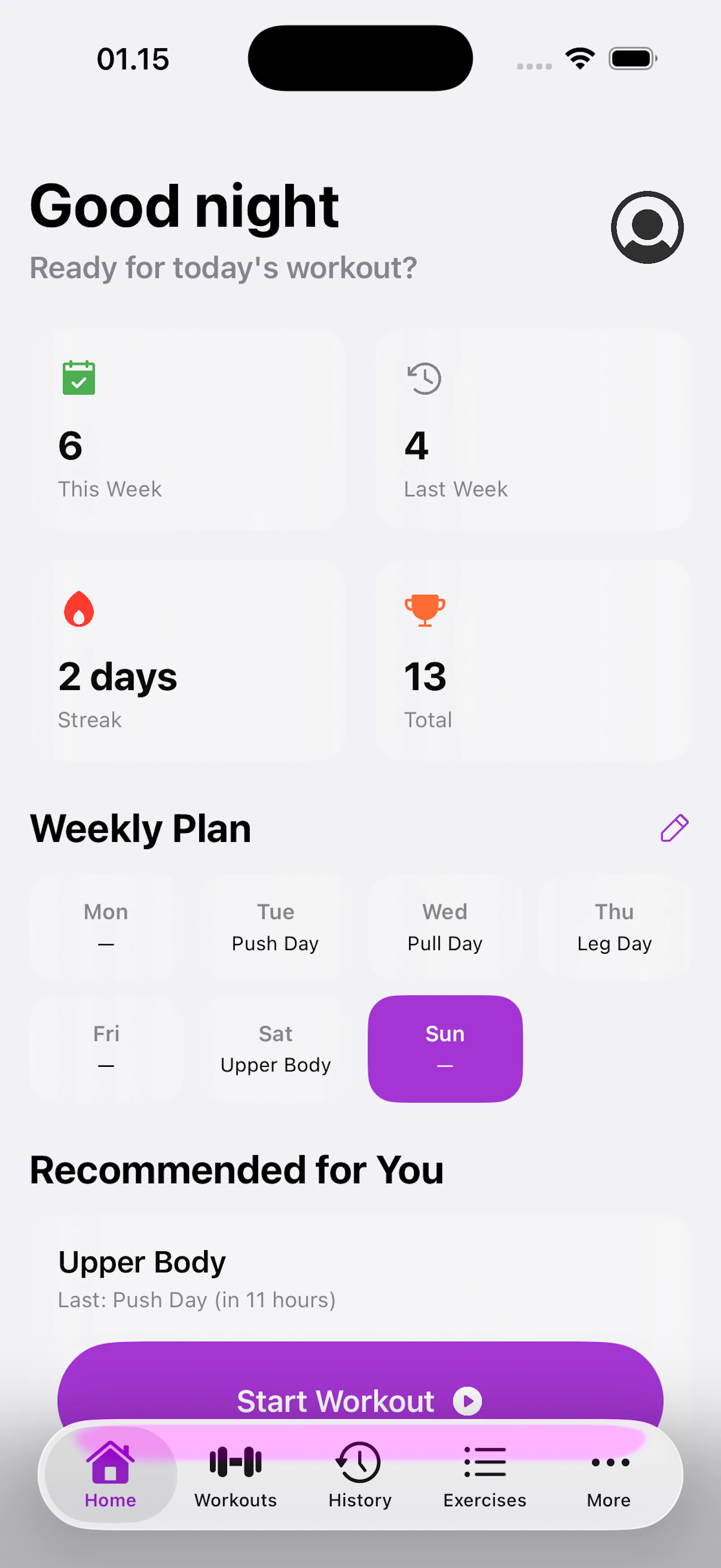 Iron Workout screenshot 2