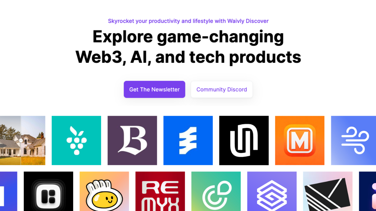 WaiVly Discover 2.0 - สำรวจ Web3, AI และผลิตภัณฑ์เทคโนโลยีจดหมายข่าวและแบรนด์ media 1