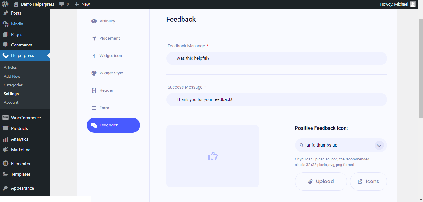 Helperpress - Многофункциональный многофункциональный виджет WordPress Help & Support WordPress медиа 10