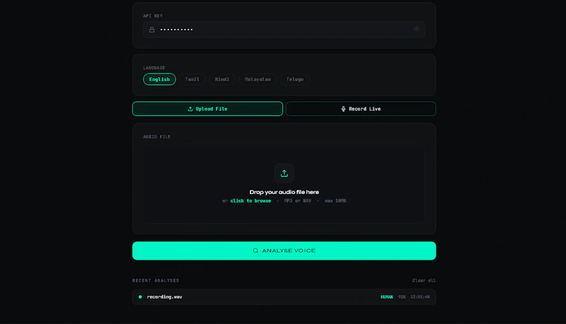 VoiceID screenshot 2