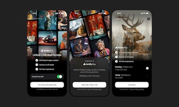 AI Image Generator iOS UI Kit gallery image
