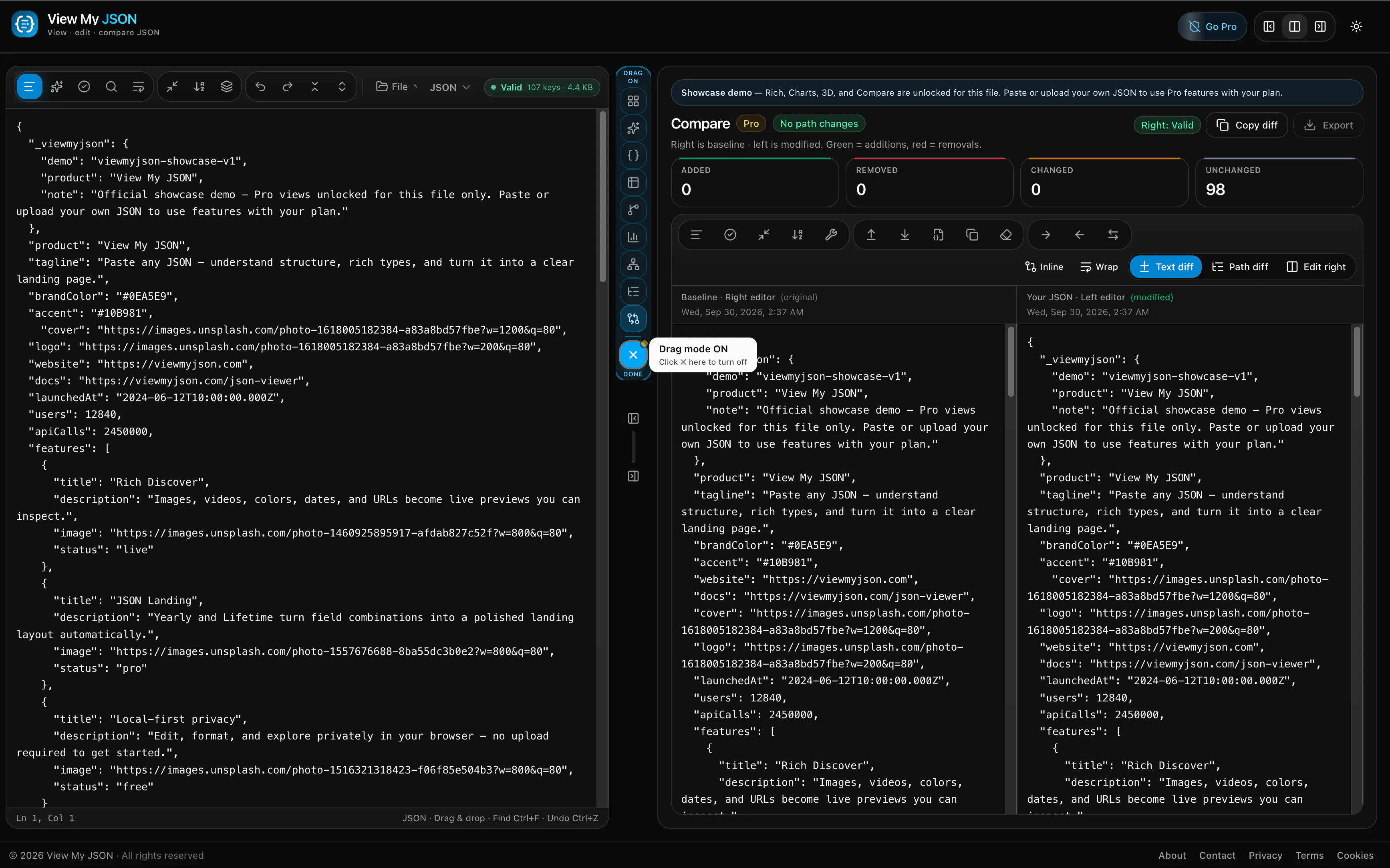 View My JSON gallery image